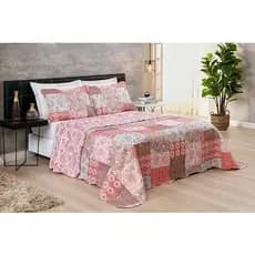 Promoção kit Cobre Leito Matelado 3 Peças cama  Box Estampado