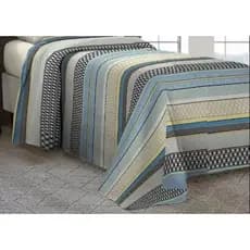 Cobre Leito Colcha Para Cama solteiro avulso Com Viés matelado  estampado lindo