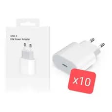 kit 10/6 Fonte Carregador Turbo 20W Tipo C Para IPhone 11 12 Pro Max13 14 15 IPhone 6 7 8 X XS XR al-8205