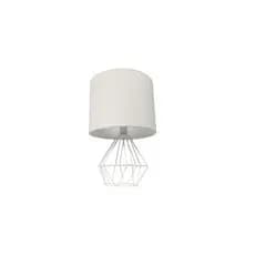 Abajur Diamante Aramado Luminária Para Mesa Quarto Sala Com Cúpula De Tecido