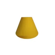 Cúpula de Abajur 10x25x17 Tecido Amarelo Luminaria