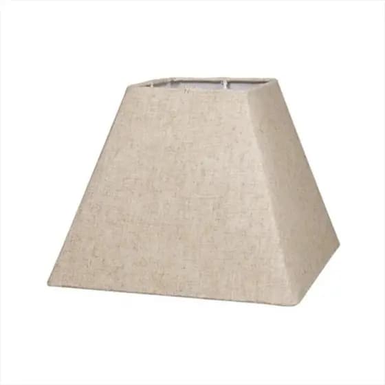 Cúpula Abaju Quadrada Conica Direto Da Fabrica 15x30x22,5cm Encaixe 3cm Pantalha Rustico Escuro Luz Sala