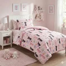 Edredom Infantil Dupla Face Cobre Leito e Fronha Microfibra Estampada Variadas - 2 peças