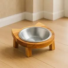 Comedouro Simples para Gatos 20x18x6,5cm Plástico Resistente Alimentação Pet