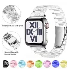 Pulseira de Resina transparente Compativel para Apple Watch, Smartwatch  38/40/41/42/44/45/49mm