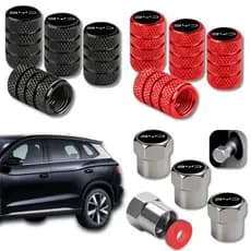 4 Tampas De Válvula BYD Bico Pneus Metal Universal Automotivos