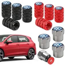 4 Tampas De Válvula VOLKSWAGEM  Bico Pneus Metal Universal Automotivos