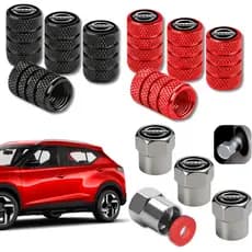 4 Tampas De Válvula Nissan Bico Pneus Metal Universal Automotivos