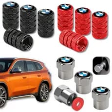4 Tampas De Válvula Bico Pneu Metal Universal Automotivo BMW