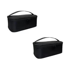 Kit 2 Maleta de Maquiagem Mini Com Divisórias Removível Preta BL-1110 PP