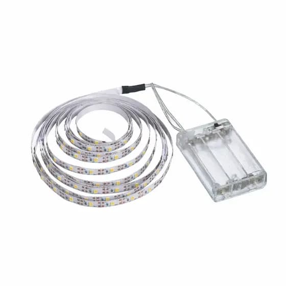 Fita De Led 2m Autoadesiva A Pilha 3 AA Iluminação Branca