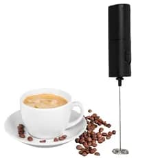 Mini Mixer Elétrico em Aço Inoxidável Bebidas Drinks Café Espuma de Leite Prático Pilhas AA