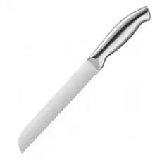 Faca Serrilhada Chef para Pães Artesanal Gourmet Premium Grande Feita em Aço Inoxidavel Facil Limpeza Confortável