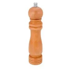 Moedor de pimenta sal grosso de madeira triturador de temperos sal Churrasqueira especiarias manual 21cm