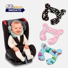 Almofada para Pescoço Bebe Conforto fofinha Apoio de Cabeça 100% Algodão
