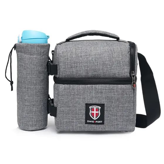 Bolsa Térmica Cinza Sioux Swissport Marmita Fitness 6,5l