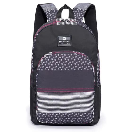 Mochila Bolsa Hang Loose Reforçada Escolar Casual