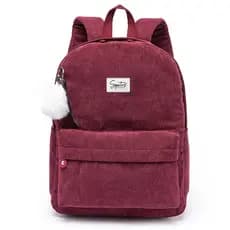 Mochila Spector Feminina Espaçosa Escolar Passeio Chaveiro Pelinho 16,5L
