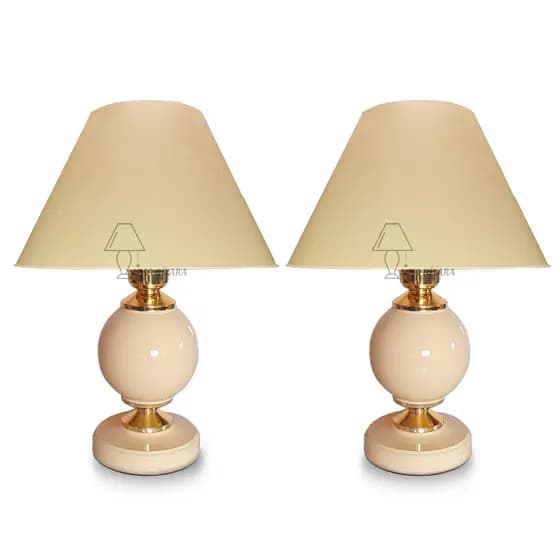 Par de Abajur Moderno para Quarto Sala Mesa Escritório. Bivolt (110V/220V). Luxo e Elegância!