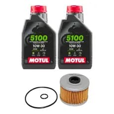 KIT TROCA OLEO MOTUL 5100 10W30 + FILTRO OLEO CB 300/XRE 300