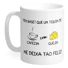 Caneca Porcelana Cafezim com Quejim Minas Gerais