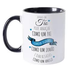 Caneca Porcelana Personazalizada Melhor Tio do Mundo Presente Tio Criativo Cozinha
