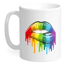 Caneca Porcelana LGBT Presente Criativo