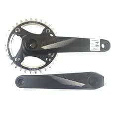 Pedivela Coroa Única Ponta Quadrada 32 34 36 38 175mm Bike MTB GTA