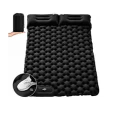 Colchão Inflável Casal Dobrável Acampamento 196cm x 125cm x 8cm