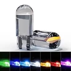 KIT 2 4 6 8 10 lampada pingo LED T10 xenon super branca painel placa meia luz