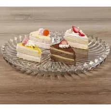 Travessa de Mesa Decorativa de Vidro Resistente Brasília 29cm - Dumiat
