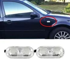 2 Lanternas Pisca Crista ou Fumê Golf Bora Passat Polo Lateral Novo
