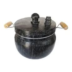 Panela De Pedra Com Pressão De 5 lts Curada