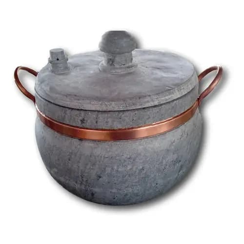 Panela  De Pedra Com Pressão É Alça De Cobre 6 litros