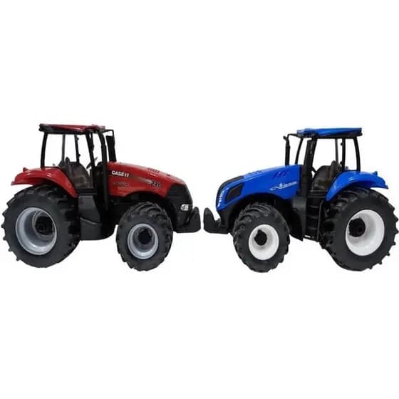 Kit 2 Trator Brinquedo Miniatura Magnum 340 + New Holland Agriculture