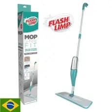 Mop Rodo Vassoura Spray Fit Flash Limp com Reservatório Para Piso e Outras Superfícies