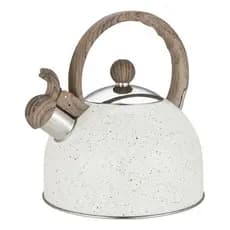 Chaleira Inox Com Apito 2 Litros Mimo Style Mármol Bule De Chá E Café Para Ferver Água