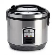 Panela De Arroz Elétrica 10 Xícaras Tampa de Vidro Inox Unitermi 127V ou 220V