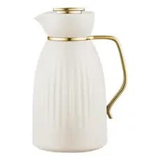 Garrafa Térmica Jade Bege E Dourado Click Tuut 1 Litro Com Design Sofisticado