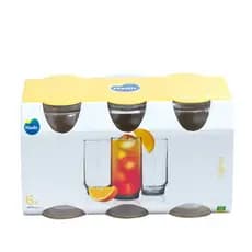 Conjunto 6 Copos de Vidro 300ml Nadir Lights Resistentes ENVIO IMEDIATO