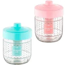 Pote de Vidro Redondo Punto Com Tampa Plastica 425ml
