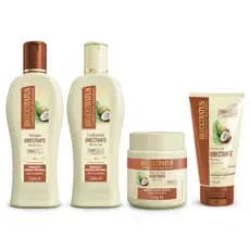 Kit Umectante Shampoo, Condicionador, Banho de Creme 250mL e Finalizador 150g Coco Bio Extratus