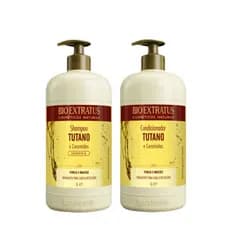 Kit Tutano,Ceramidas E Karité Bio Extratus Shampoo e Condicionador 1 Litro/Kit Cabelos Ressecados
