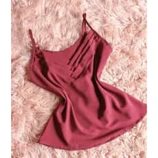 Blusa Feminina Regata Alça Regulável Blusinha Alcinha Regatinha Básica Crepe