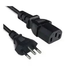Cabo Tripolar Bivolt Para Panela Elétrica, Impressora , Fonte, Cpu, Tv, Computador，Monitor