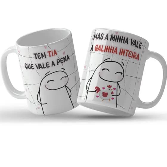 Caneca Flork Divertida de Tia Personalizada - Tem Tia Que Vale A Pena