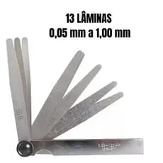 Calibre De Lamina Folga De Válvula Moto Jogo 13 Laminas Completo