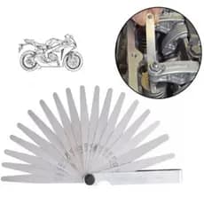Calibre de Folga 13 lâminas -  Regulador Válvulas Motor Carro Moto 0,05 mm a 1,00 mm