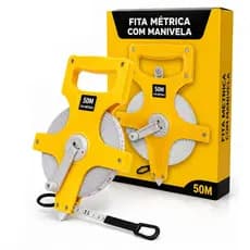 Trena Longa Fita De Fibra Vidro Caixa Aberta 50m x 14mm