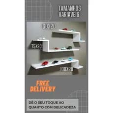 PRATELERIAS DECORATIVAS COM TAMANHOS VARIAVEIS - 75X20 - ENVIO IMEDIDATO 24H